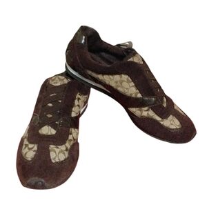 Coach Brown and Tan Sneakers